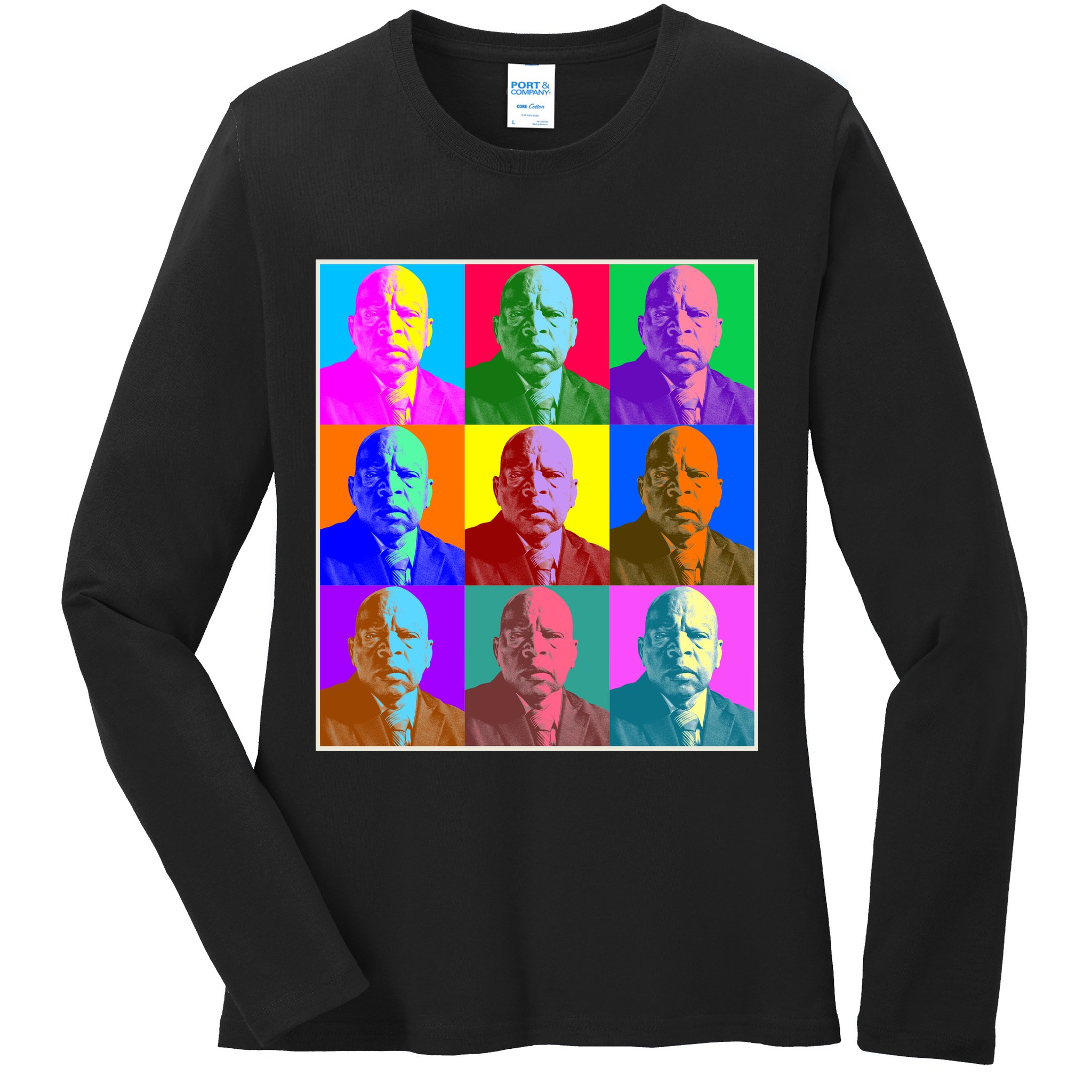 Cool John Lewis Pop Art Ladies Long Sleeve Shirt