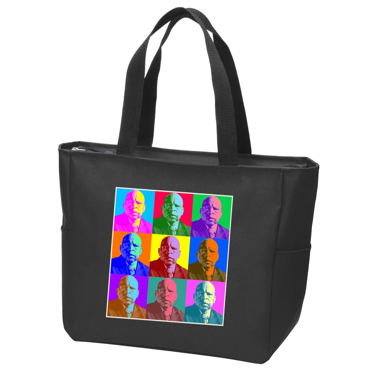 Cool John Lewis Pop Art Zip Tote Bag