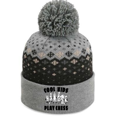 Cool Kids Play Chess The Baniff Cuffed Pom Beanie