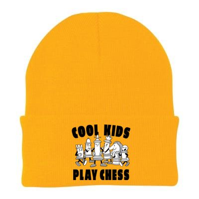 Cool Kids Play Chess Knit Cap Winter Beanie