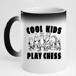 Cool Kids Play Chess 11oz Black Color Changing Mug