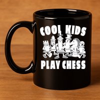 Cool Kids Play Chess 11oz C Handle Ceramic Mug