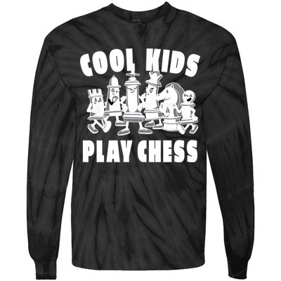 Cool Kids Play Chess Tie-Dye Long Sleeve Shirt