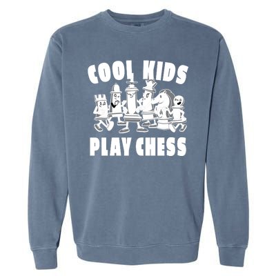 Cool Kids Play Chess Garment-Dyed Sweatshirt