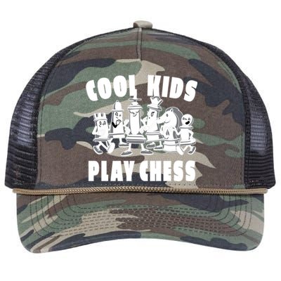 Cool Kids Play Chess Retro Rope Trucker Hat Cap