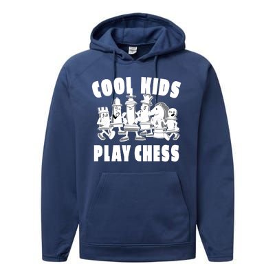 Cool Kids Play Chess Performance Fleece Hoodie