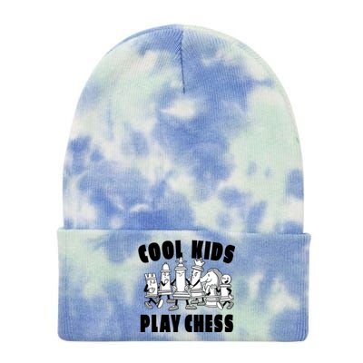 Cool Kids Play Chess Tie Dye 12in Knit Beanie