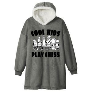 Cool Kids Play Chess Hooded Wearable Blanket