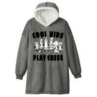 Cool Kids Play Chess Hooded Wearable Blanket