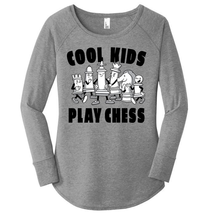 Cool Kids Play Chess Women's Perfect Tri Tunic Long Sleeve Shirt