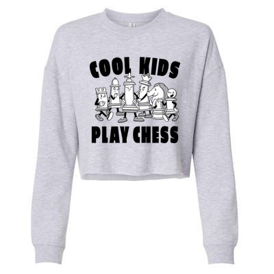 Cool Kids Play Chess Cropped Pullover Crew