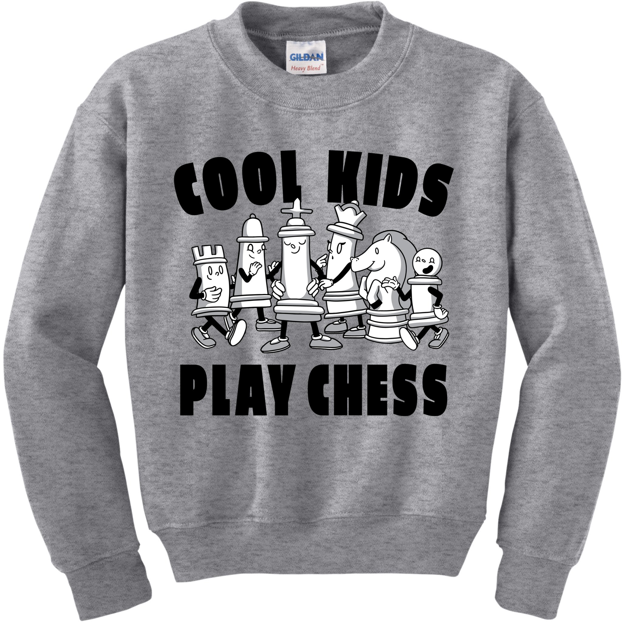 Cool Kids Play Chess Kids Sweatshirt