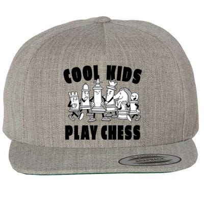 Cool Kids Play Chess Wool Snapback Cap