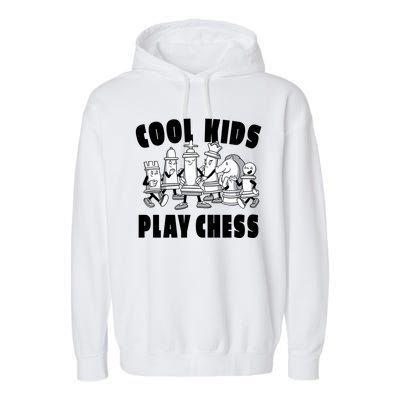 Cool Kids Play Chess Garment-Dyed Fleece Hoodie