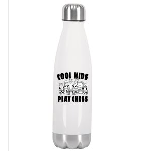 Cool Kids Play Chess Stainless Steel Insulated Water Bottle