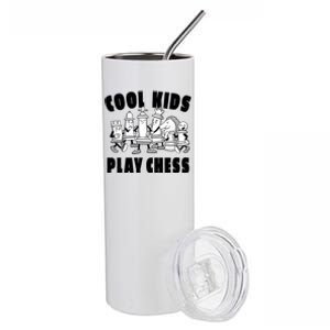 Cool Kids Play Chess Stainless Steel Tumbler