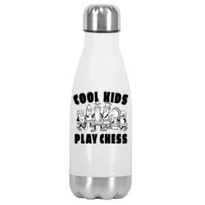 Cool Kids Play Chess Stainless Steel Insulated Water Bottle