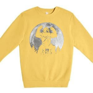 Cool King Kong Monster Full Moon Premium Crewneck Sweatshirt