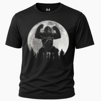 Cool King Kong Monster Full Moon Cooling Performance Crew T-Shirt