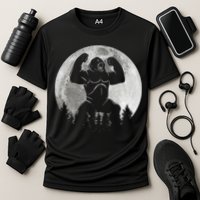 Cool King Kong Monster Full Moon Cooling Performance Crew T-Shirt
