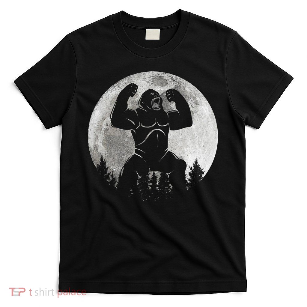 Cool King Kong Monster Full Moon T-Shirt
