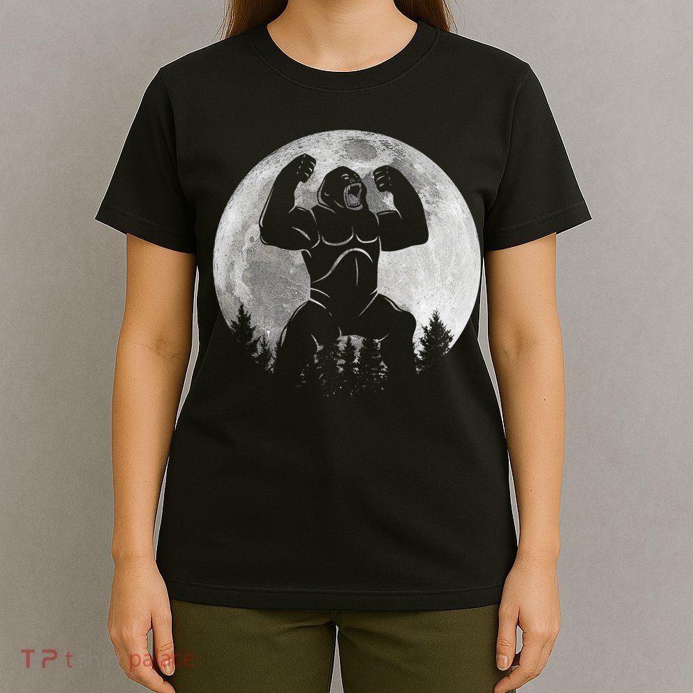 Cool King Kong Monster Full Moon T-Shirt