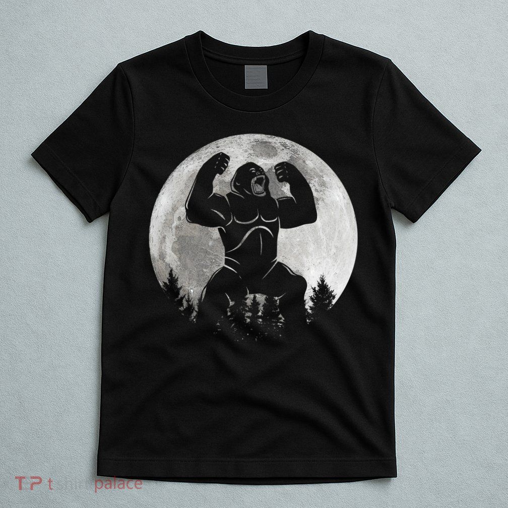 Cool King Kong Monster Full Moon T-Shirt