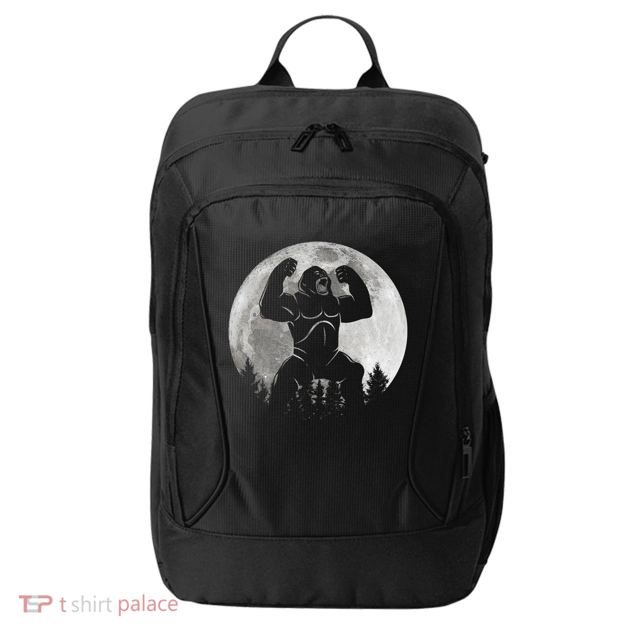 Cool King Kong Monster Full Moon City Backpack