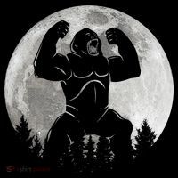 Cool King Kong Monster Full Moon Button