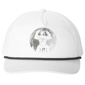 Cool King Kong Monster Full Moon Snapback Five-Panel Rope Hat