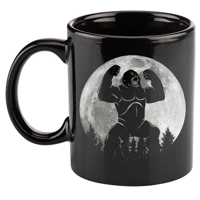 Cool King Kong Monster Full Moon 11oz C Handle Ceramic Mug