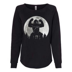 Cool King Kong Monster Full Moon Womens California Wash Sweatshirt