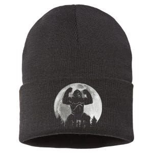 Cool King Kong Monster Full Moon Sustainable Knit Beanie