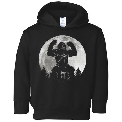 Cool King Kong Monster Full Moon Toddler Hoodie
