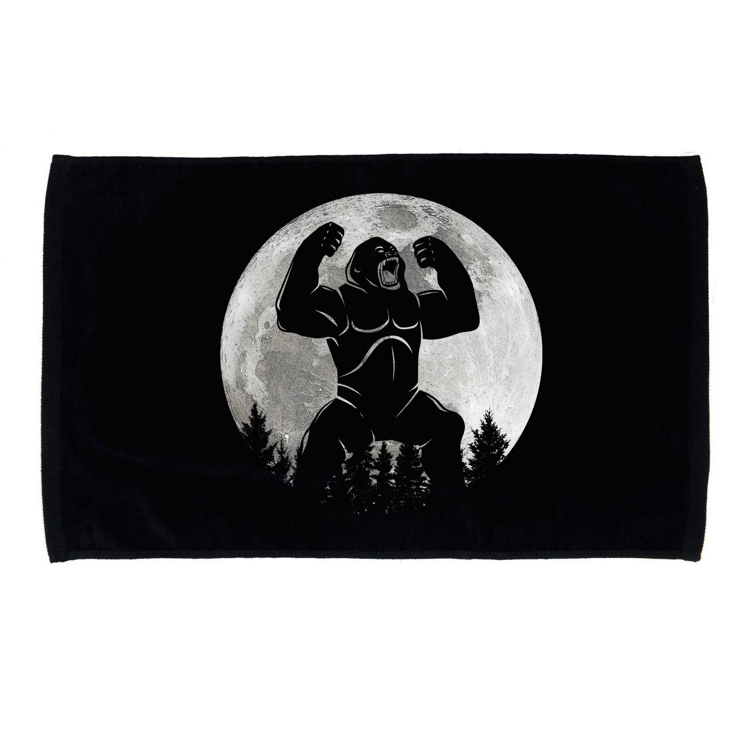 Cool King Kong Monster Full Moon Microfiber Hand Towel