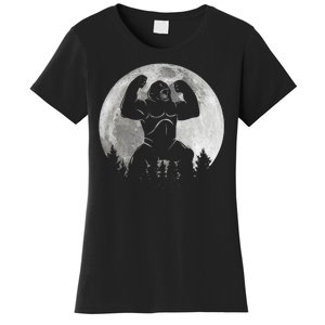 Cool King Kong Monster Full Moon Women's T-Shirt