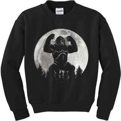 Cool King Kong Monster Full Moon Kids Sweatshirt