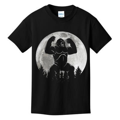 Cool King Kong Monster Full Moon Kids T-Shirt