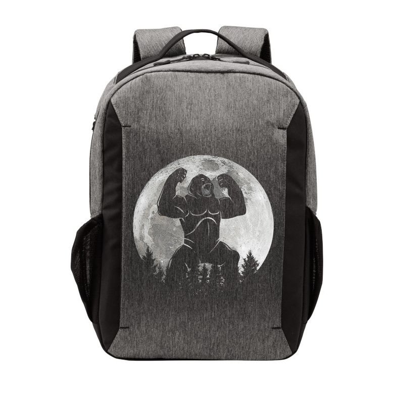Cool King Kong Monster Full Moon Vector Backpack
