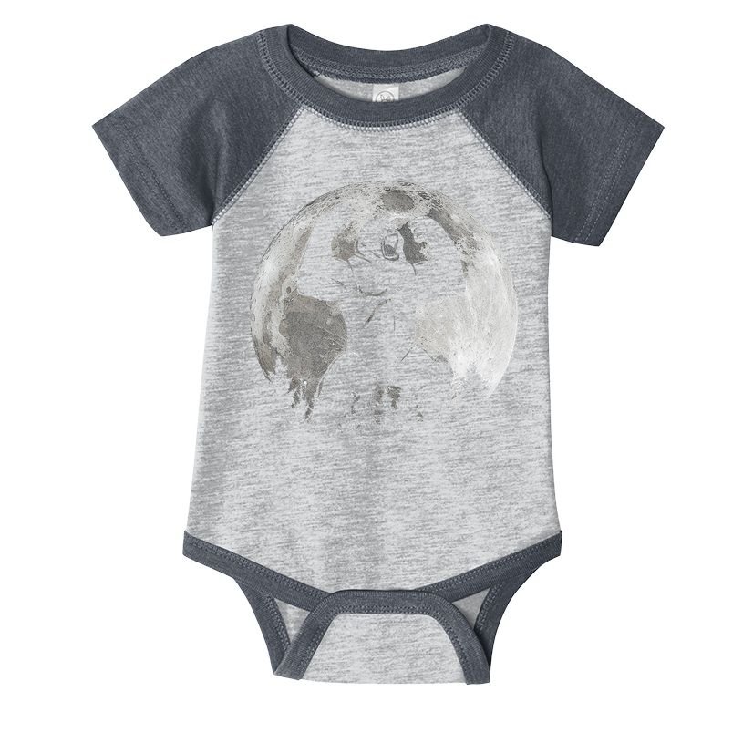 Cool King Kong Monster Full Moon Infant Baby Jersey Bodysuit