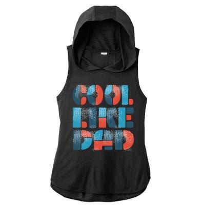 Cool Like Dad Ladies PosiCharge Tri-Blend Wicking Draft Hoodie Tank