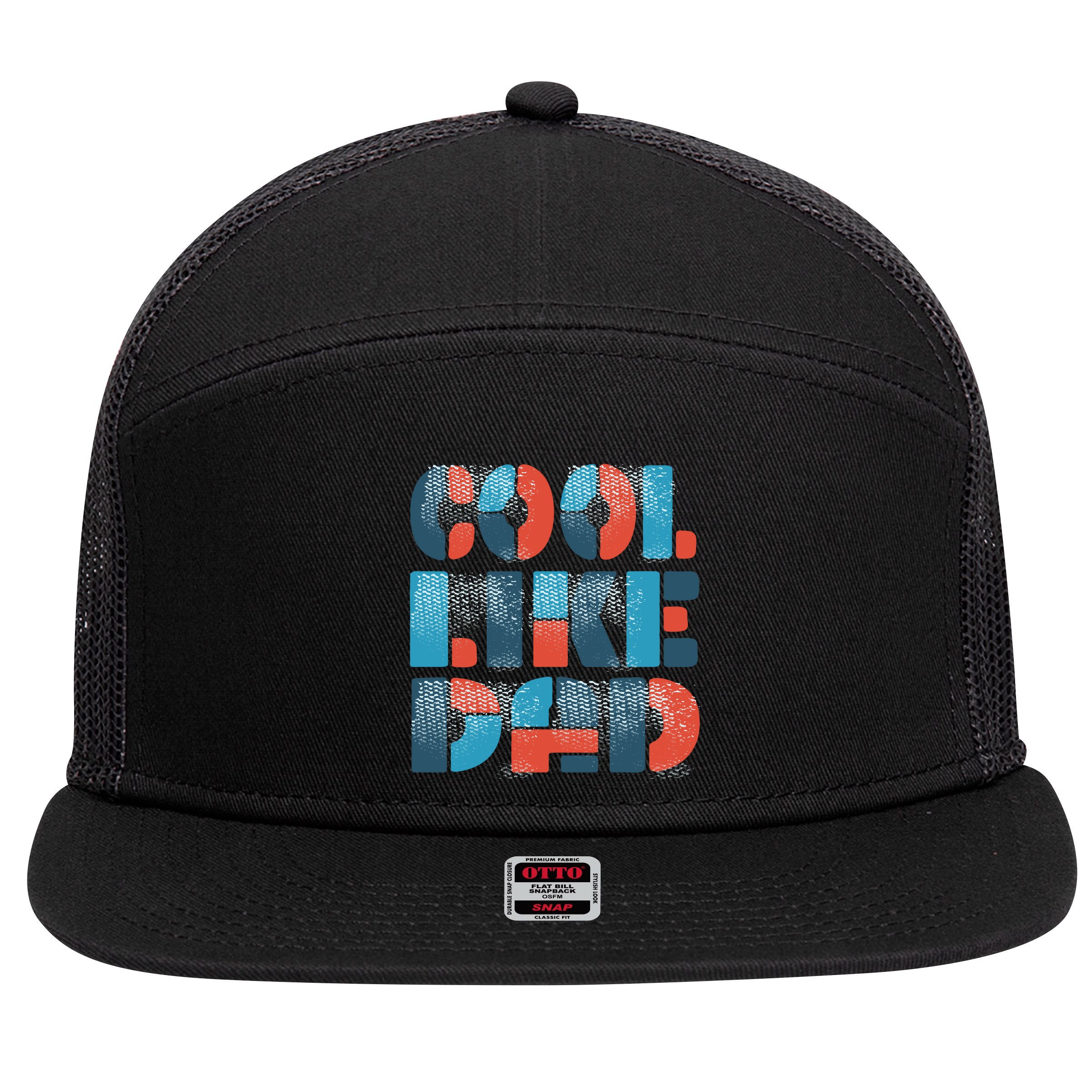 Cool Like Dad 7 Panel Mesh Trucker Snapback Hat