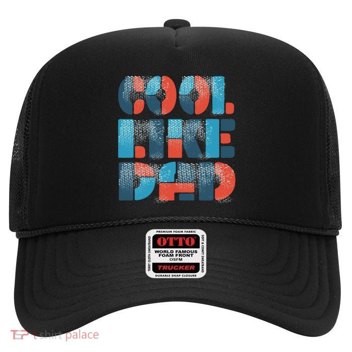Cool Like Dad High Crown Mesh Back Trucker Hat
