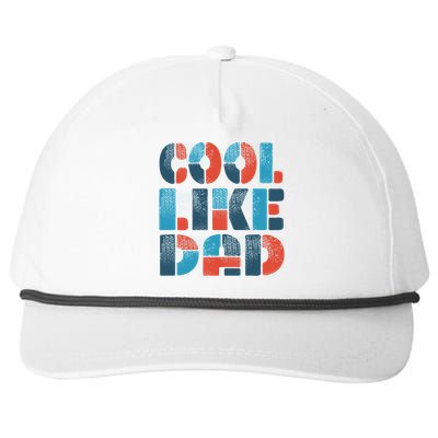 Cool Like Dad Snapback Five-Panel Rope Hat