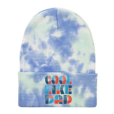 Cool Like Dad Tie Dye 12in Knit Beanie