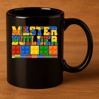 Cool Master Builder Lego Fan 11oz C Handle Ceramic Mug