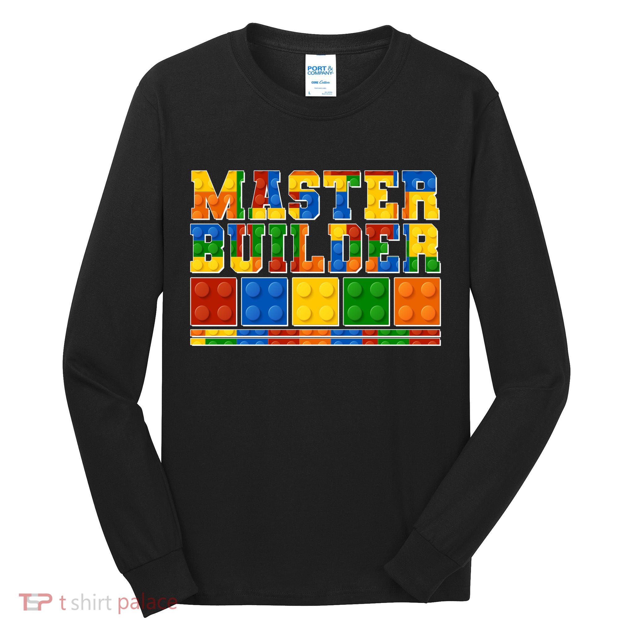 Cool Master Builder Lego Fan Tall Long Sleeve T-Shirt