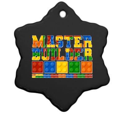 Cool Master Builder Lego Fan Ceramic Star Ornament