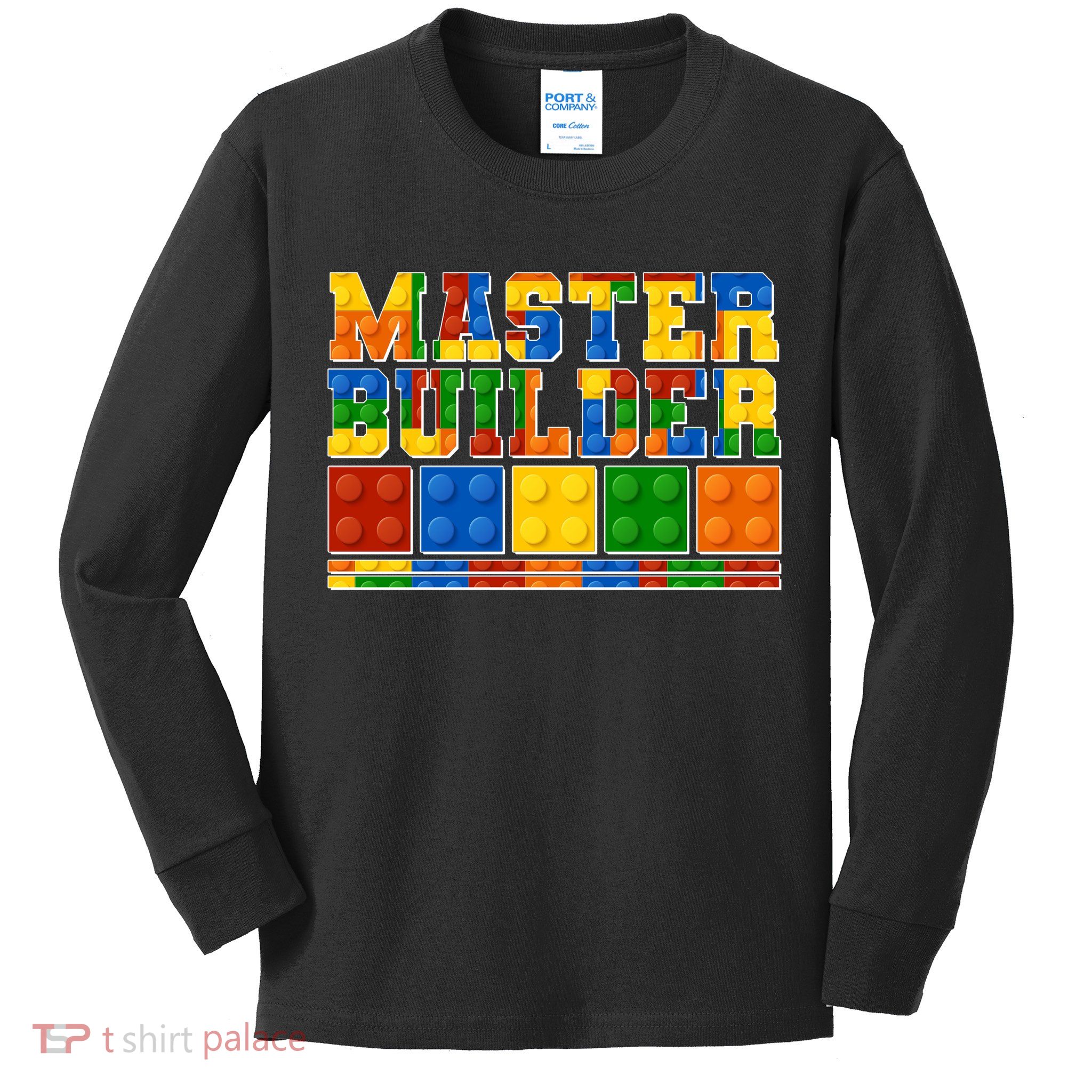 Cool Master Builder Lego Fan Kids Long Sleeve Shirt