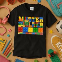 Cool Master Builder Lego Fan Kids T-Shirt